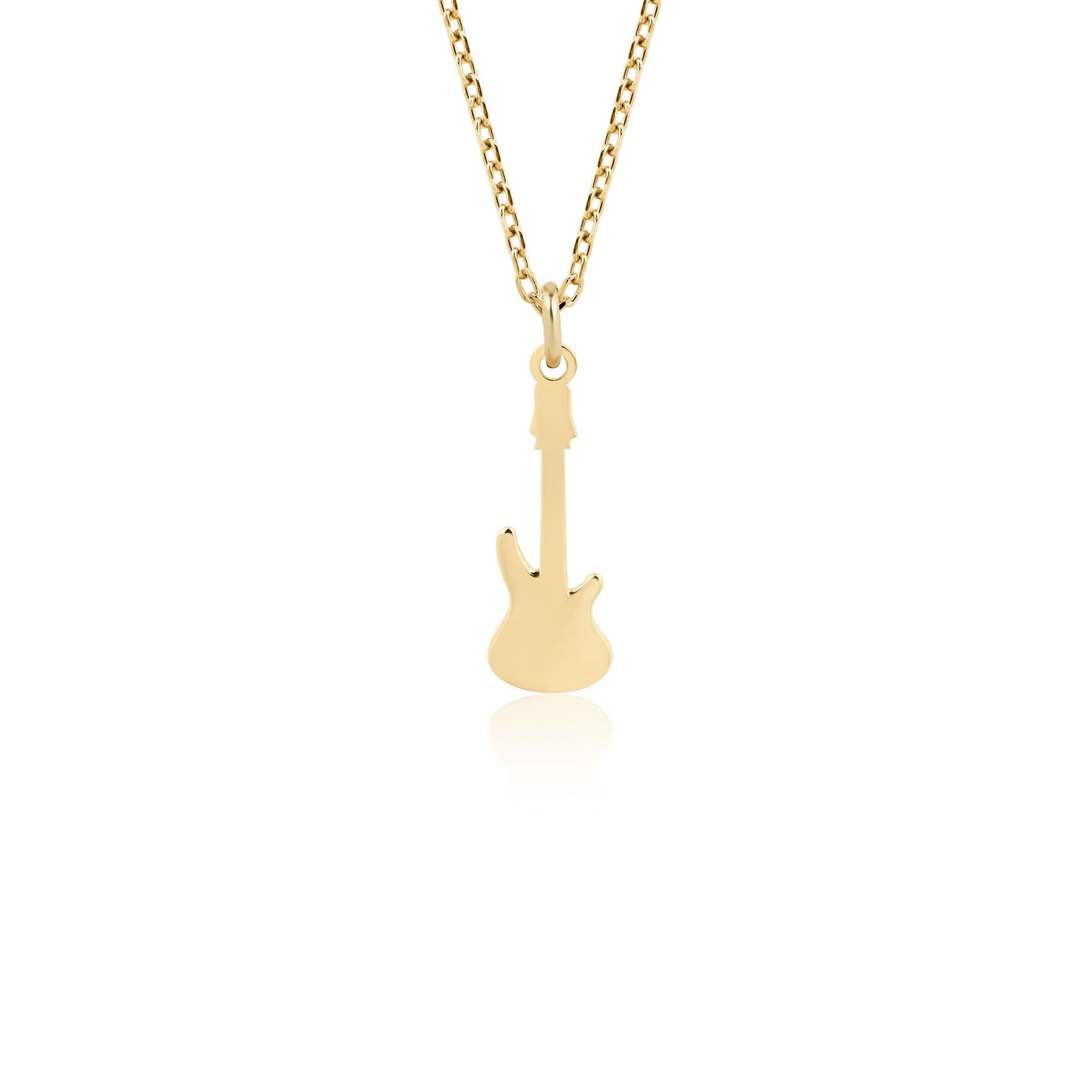 14K Gold Guitar Necklace – Dainty Music Lover Pendant