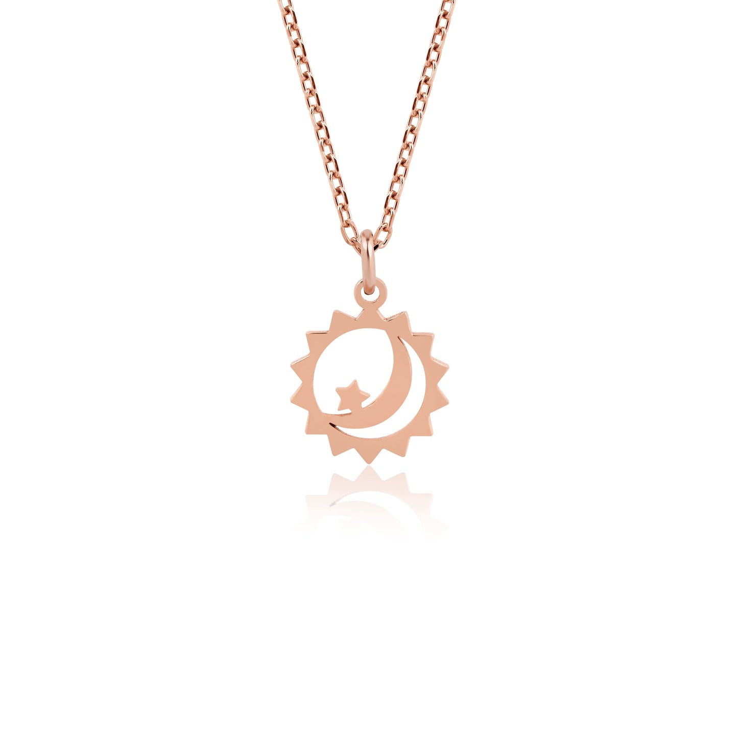 minimalist moon sun jewelry