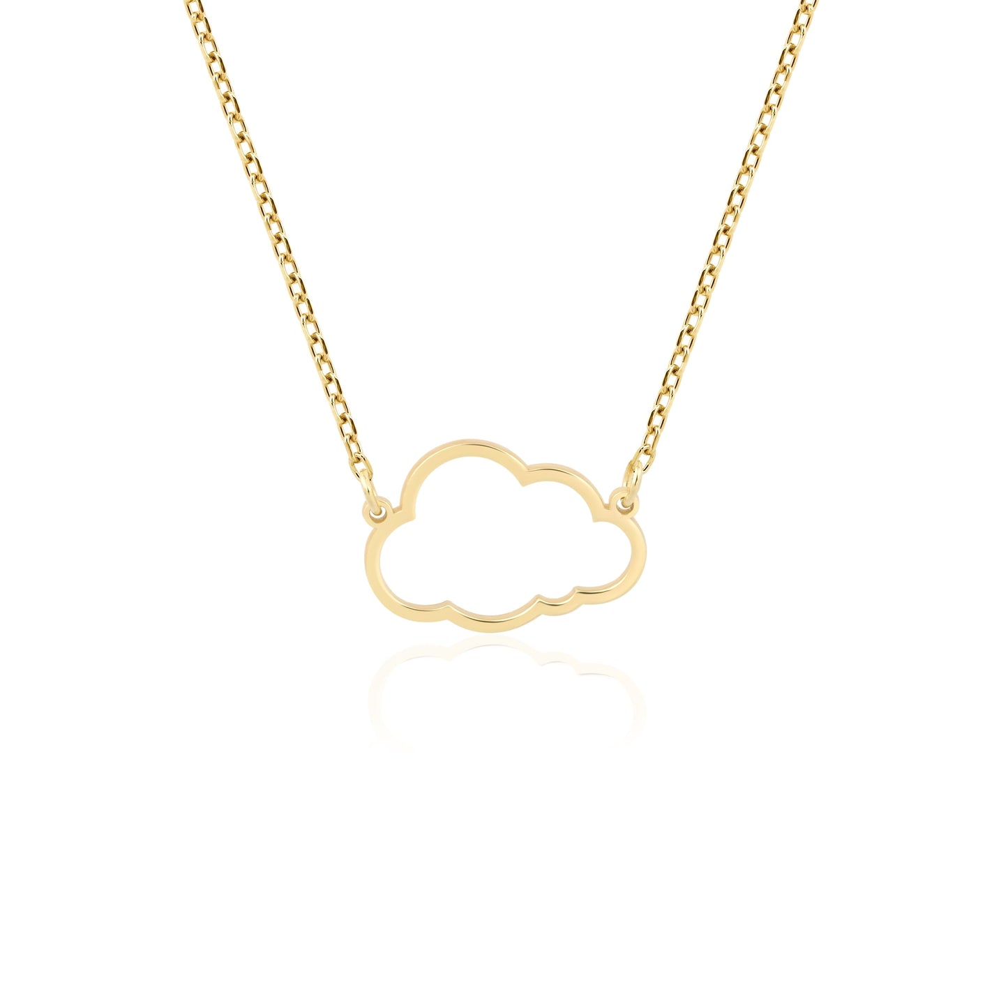 dainty gold cloud charm