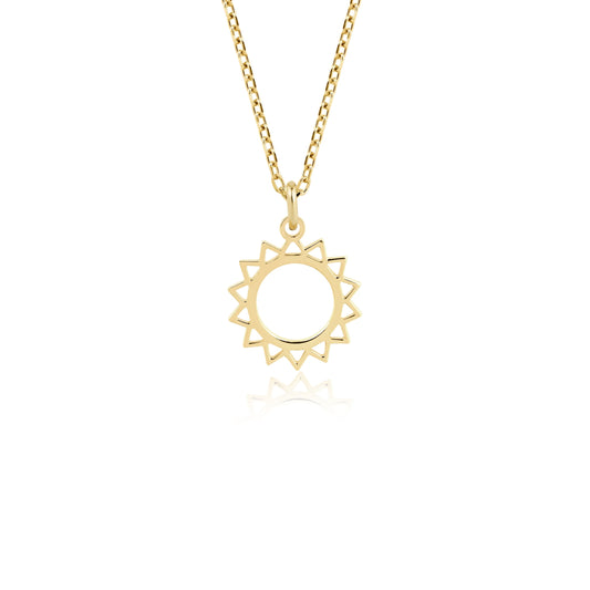 dainty sunshine pendant celestial jewelry