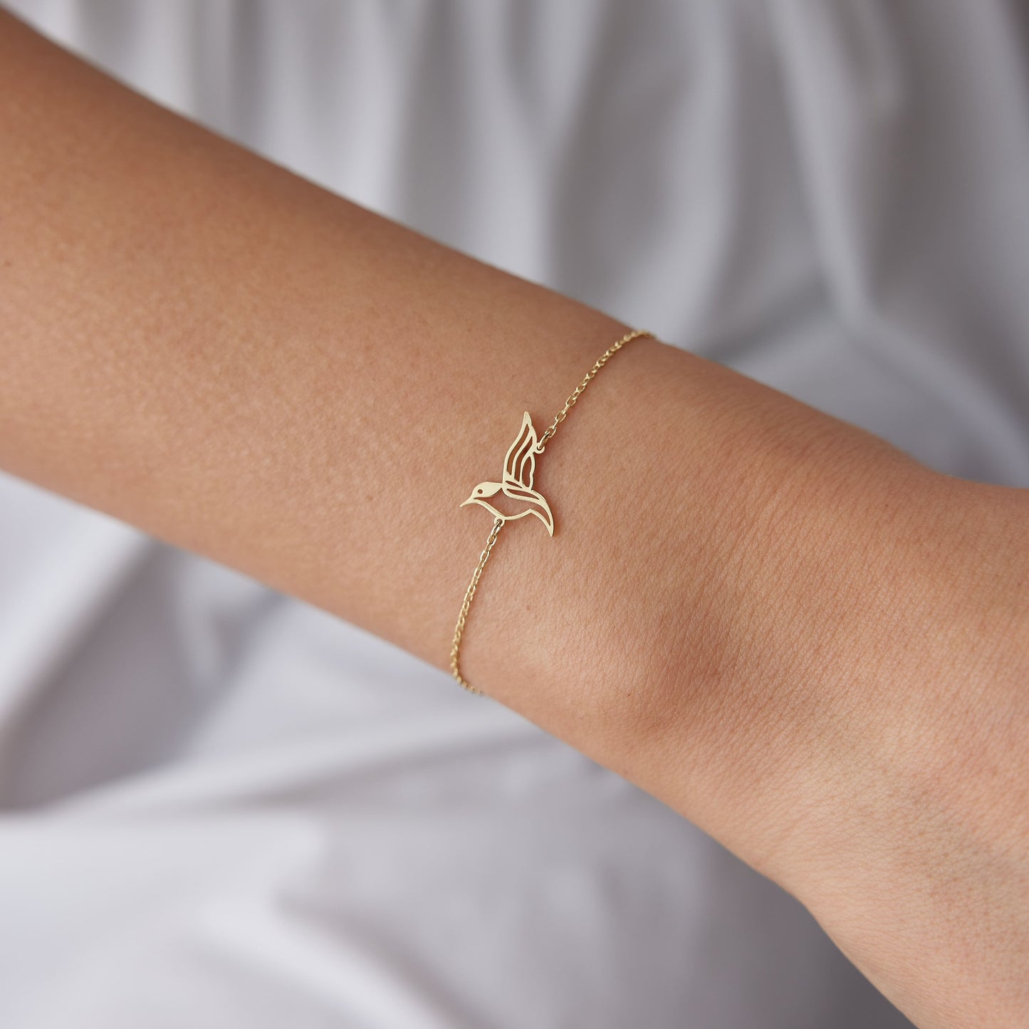 Hummingbird Bracelet – Gold Vermeil on Sterling Silver