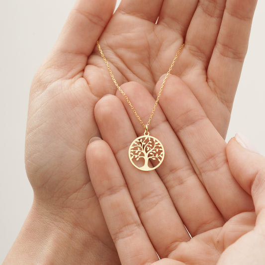 14k Gold Tree of Life Necklace