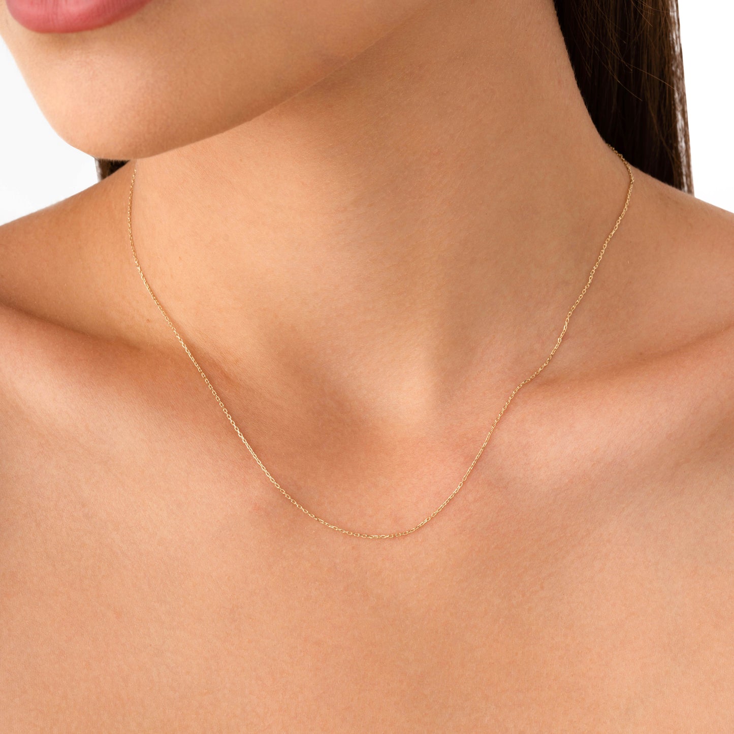 14k Gold Cable Chain Necklace