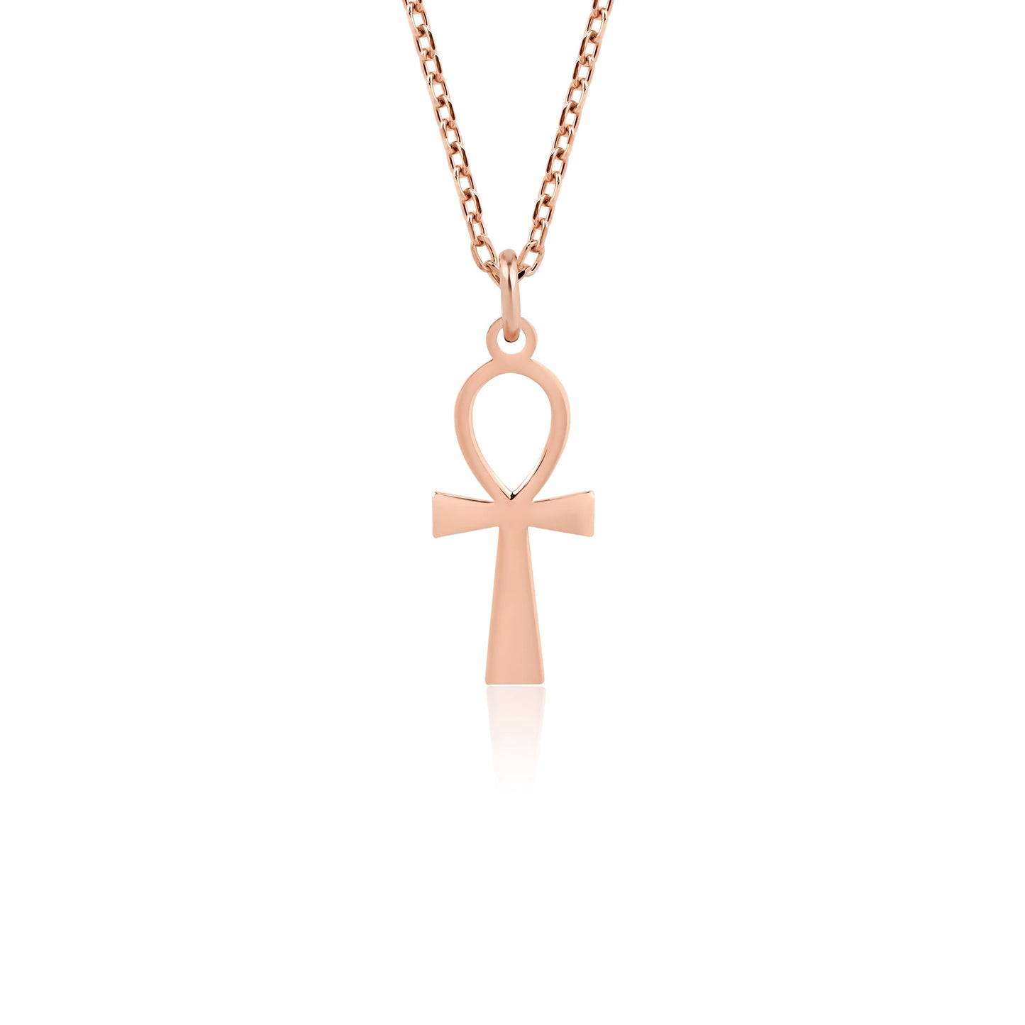 14K Gold Ankh Necklace – Egyptian Life Symbol Pendant