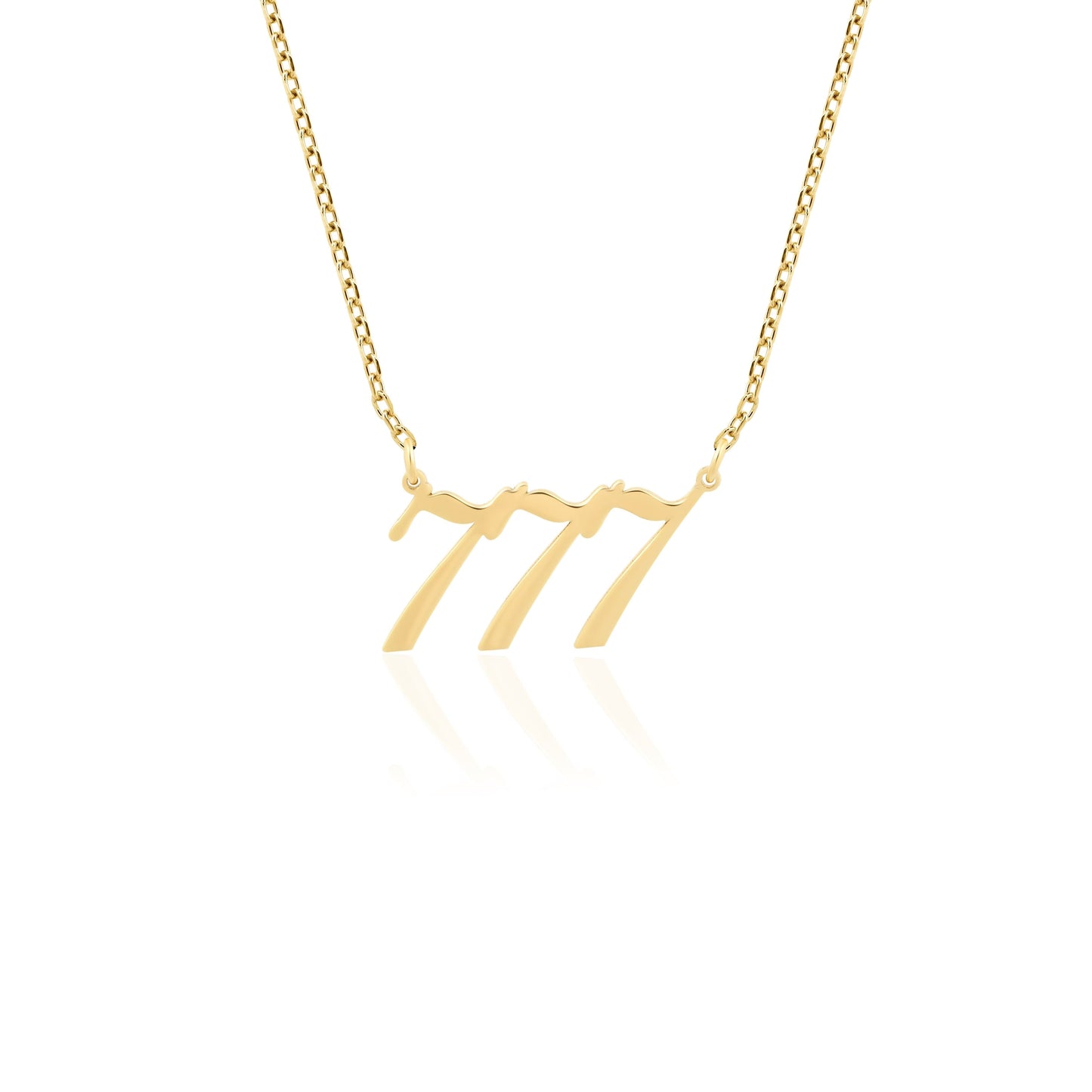 14K Gold Angel Number Necklace – Personalized Spiritual Jewelry
