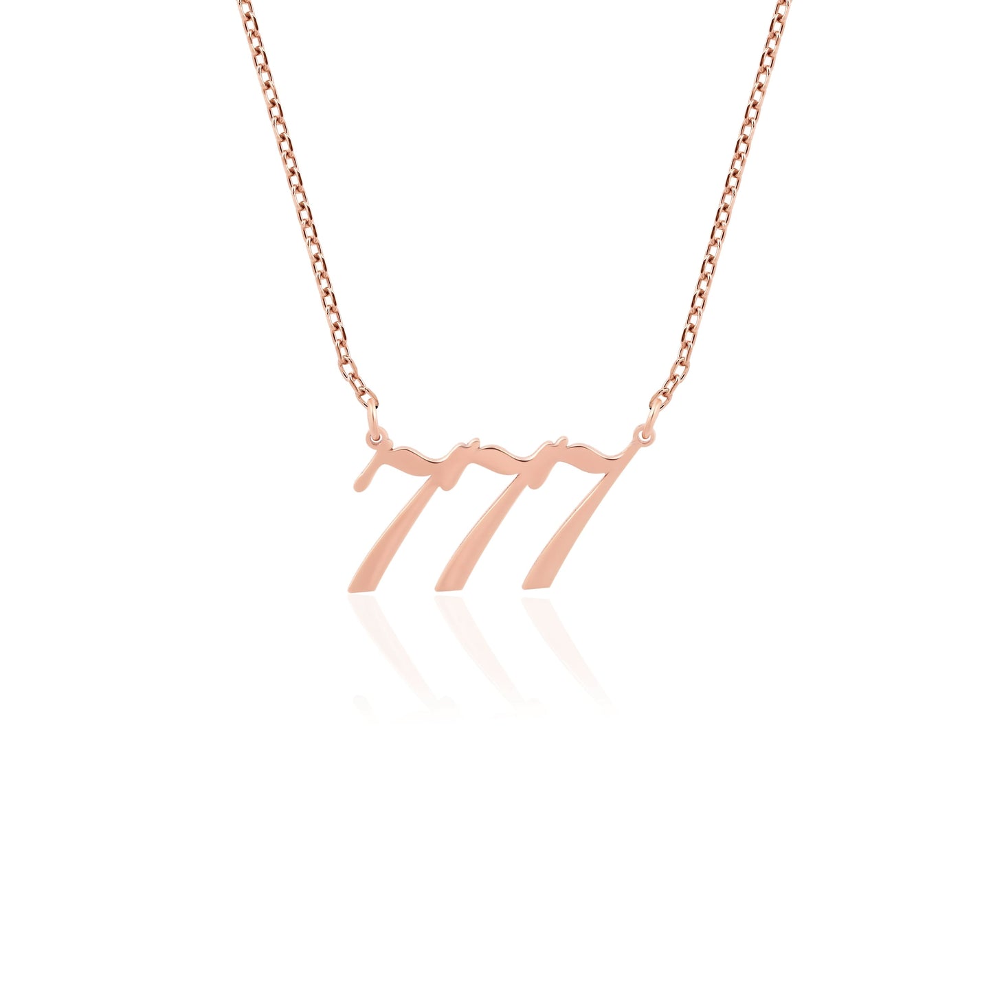 14K Gold Angel Number Necklace – Personalized Spiritual Jewelry