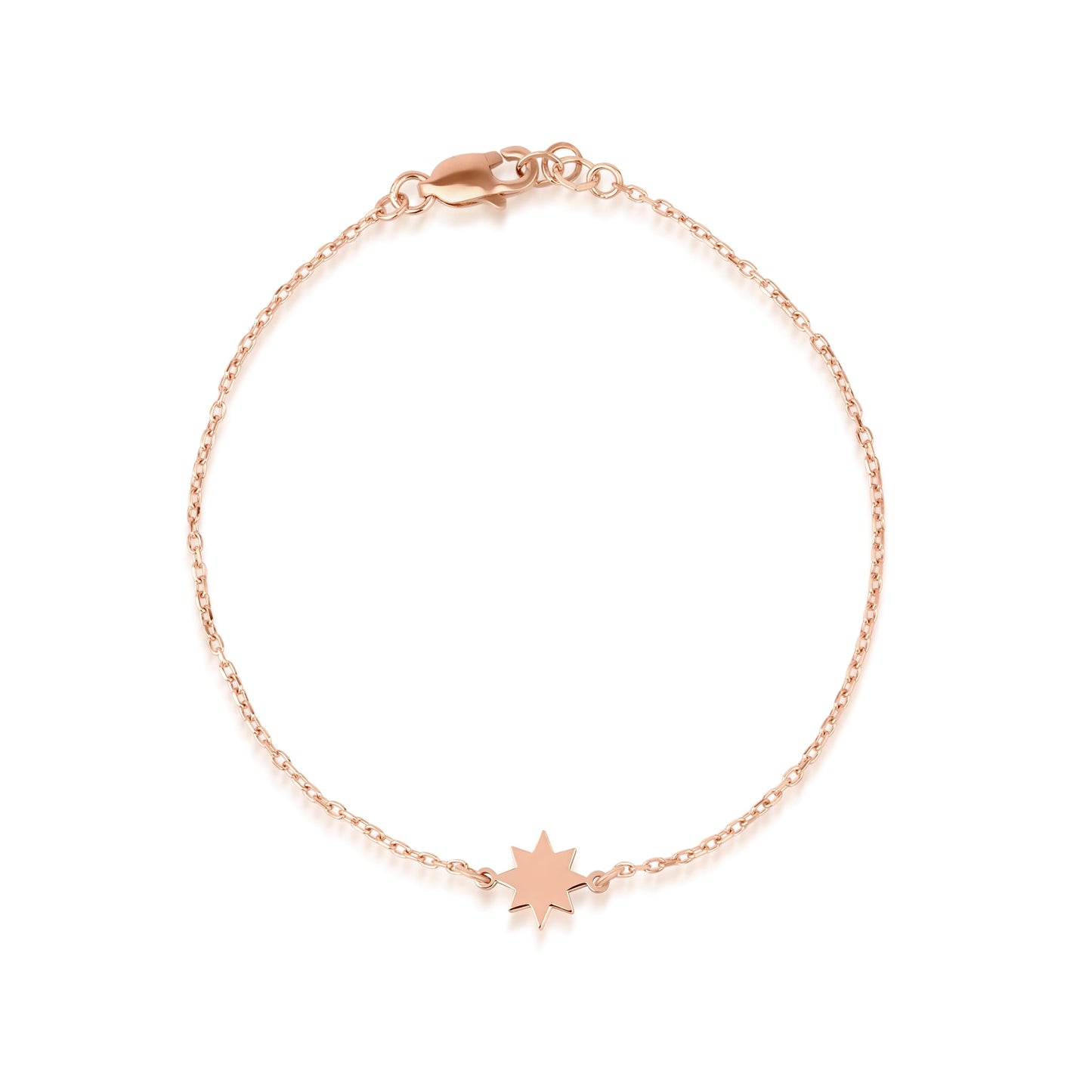 14K Gold Mini Sun Bracelet – Dainty Sunshine Charm