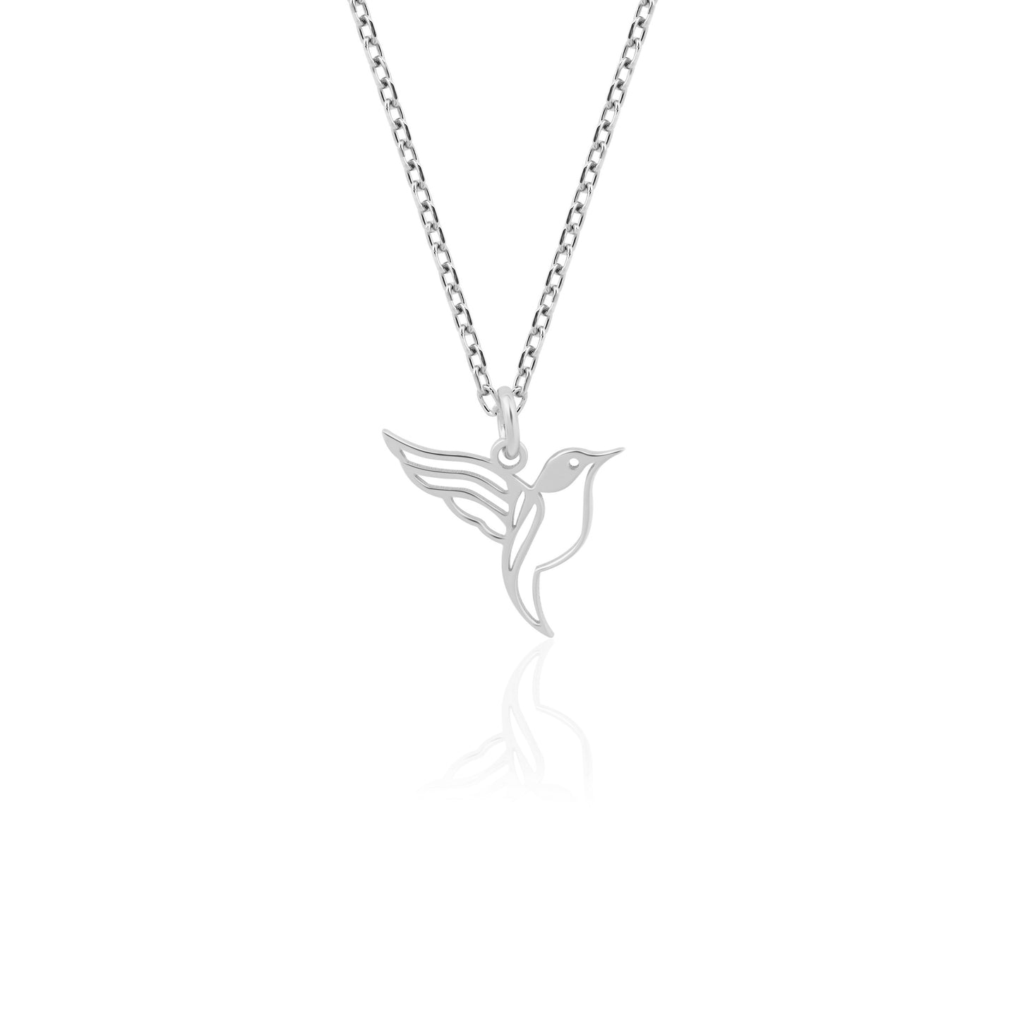 Hummingbird Necklace – Gold Vermeil on Sterling Silver Dainty Charm