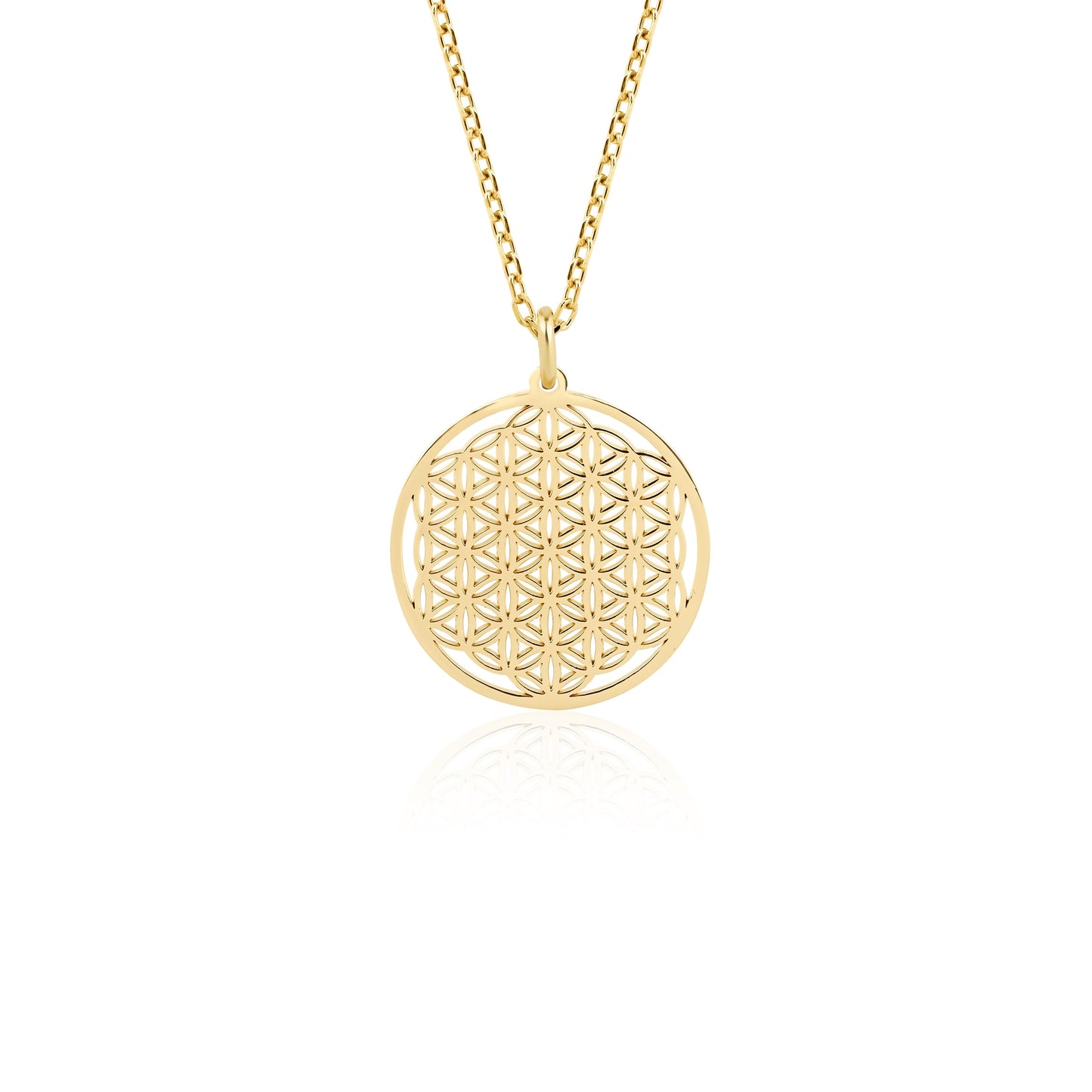 14k Gold Flower of Life Necklace