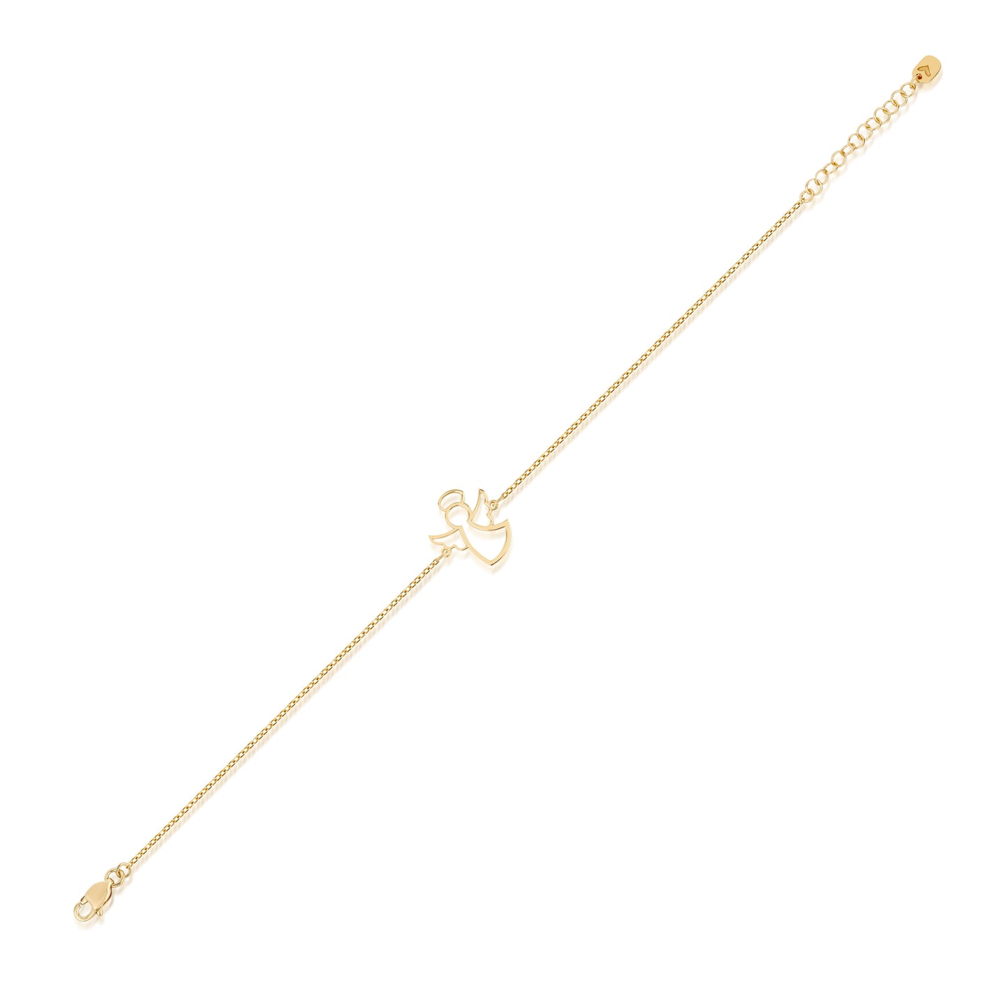 14K Gold Angel Bracelet
