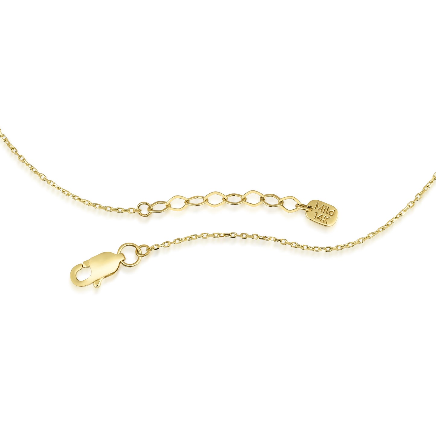 14k Gold Moon Necklace