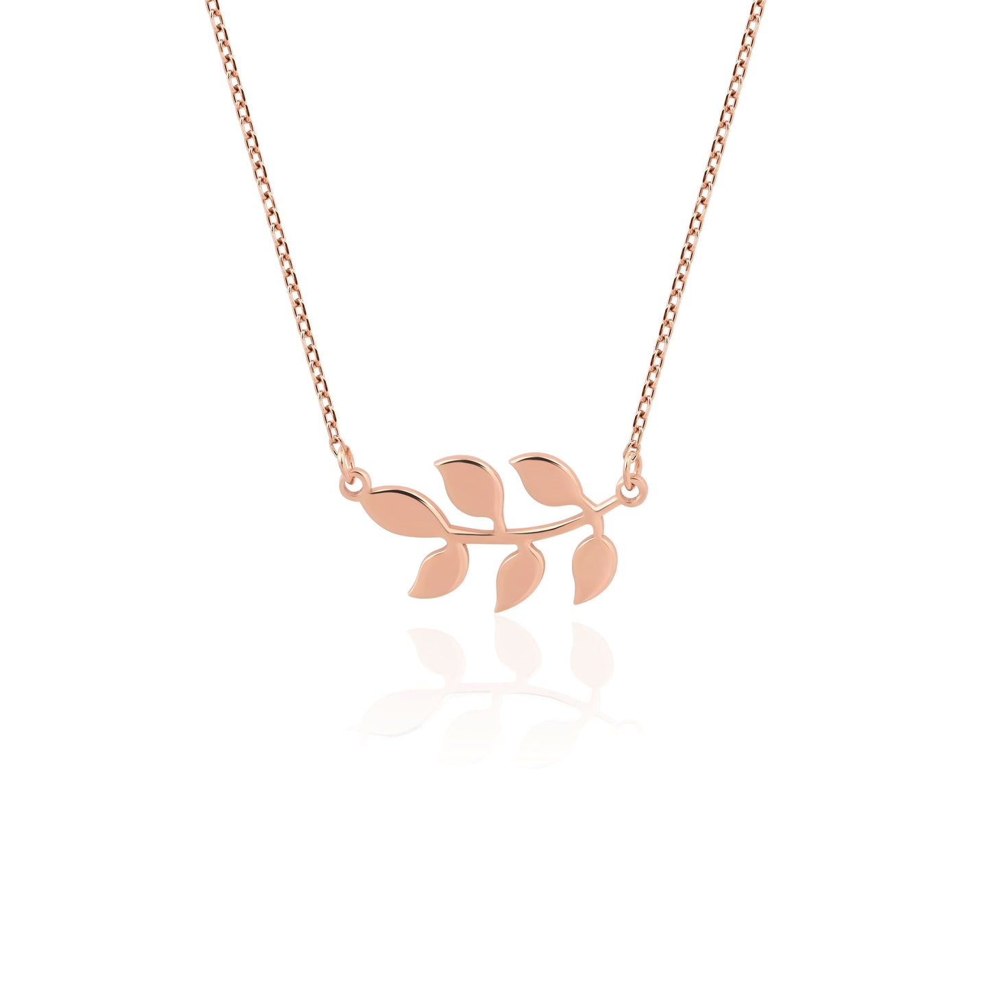 minimalist solid gold plant jewelry