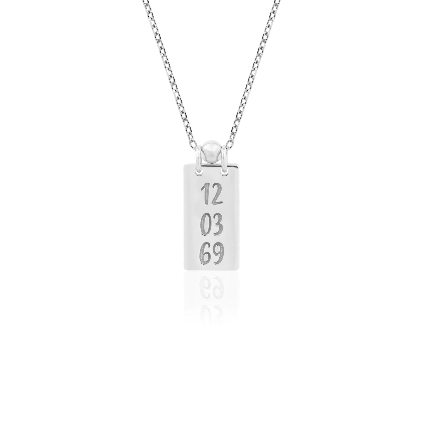 Evermark Personalized Date Necklace – Gold Vermeil on Sterling Silver