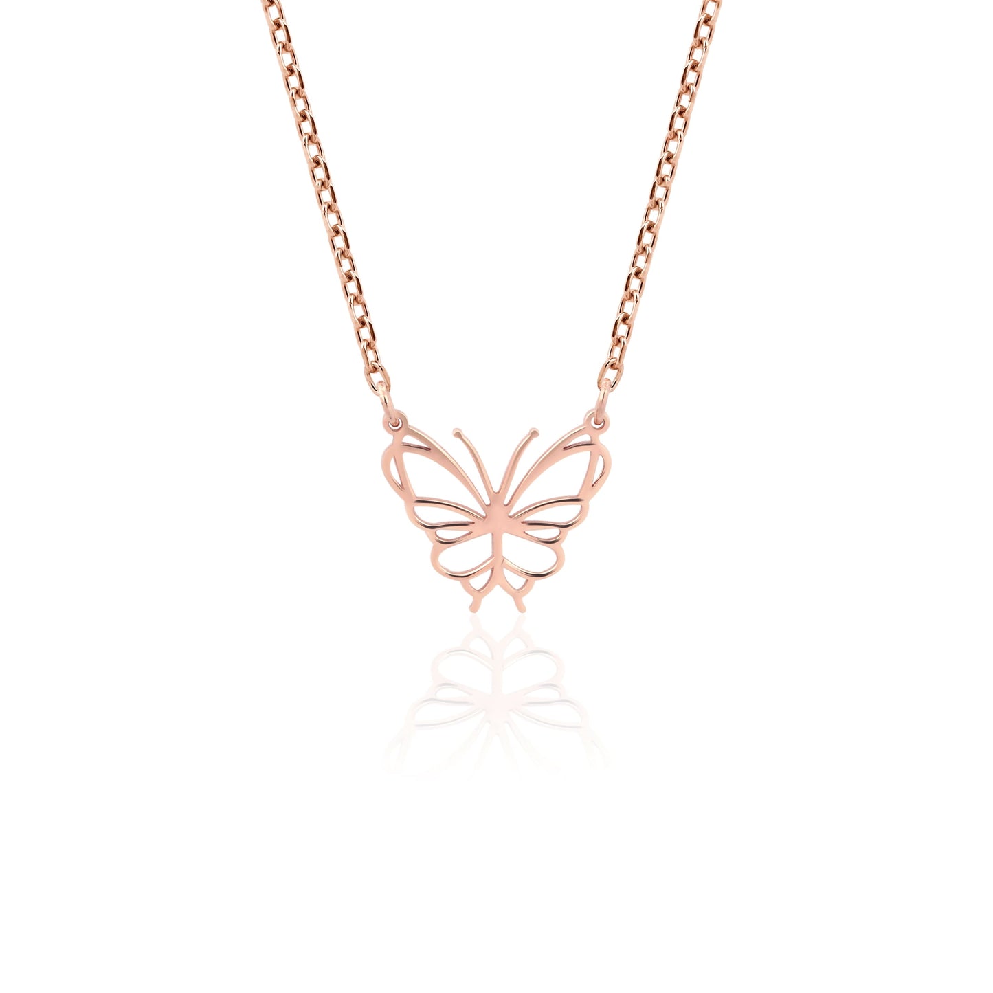 real gold butterfly necklace gift