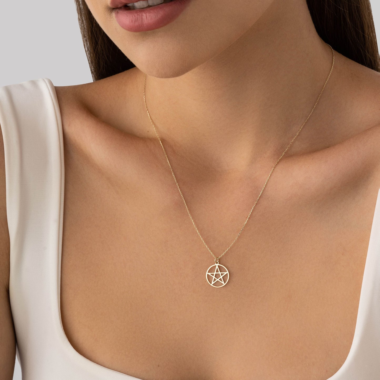 celestial pentagram pendant necklace