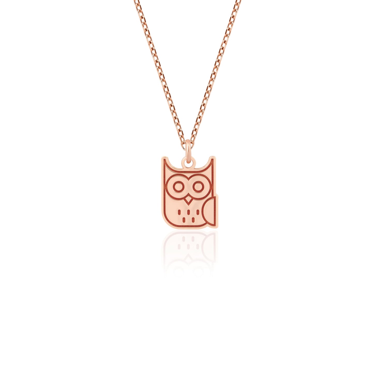 graduation owl charm necklace