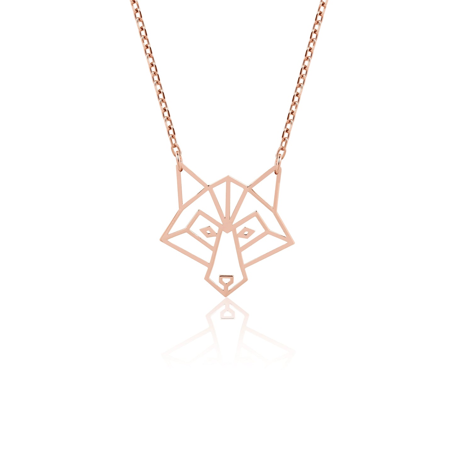 gold origami animal necklace