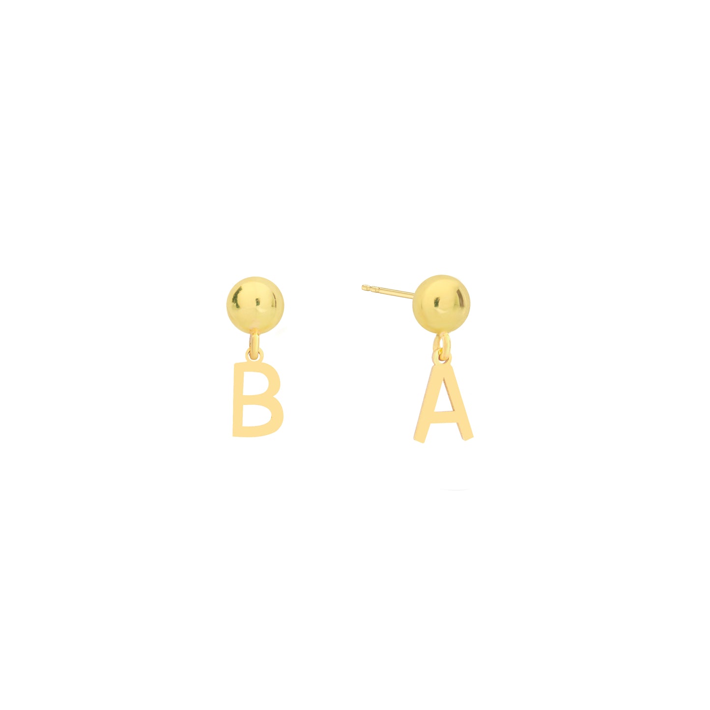 Initial Earrings