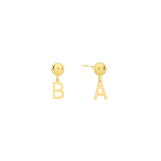 Initial Earrings