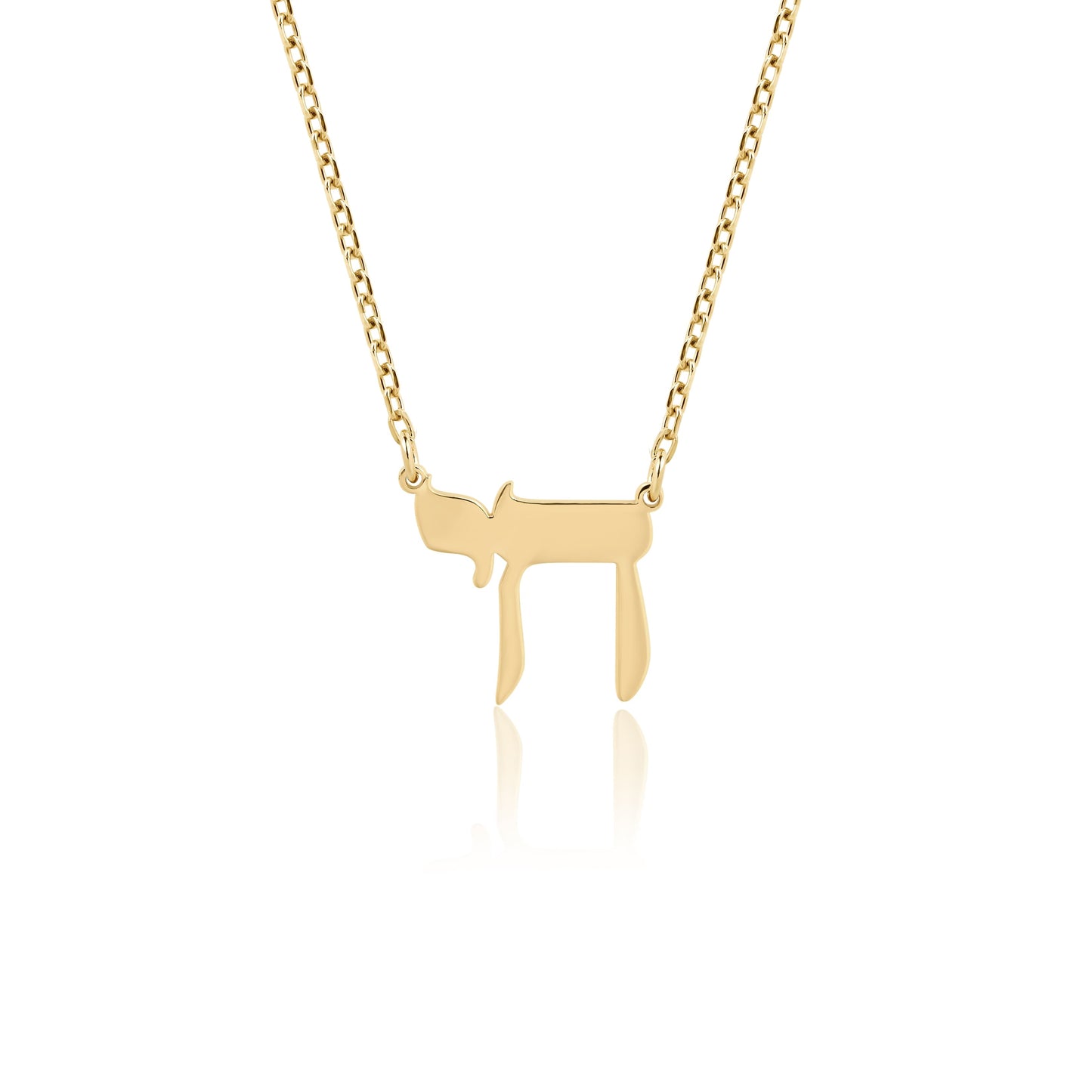 14K gold Chai pendant necklace – symbol of life and faith