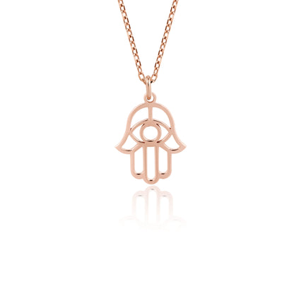 minimalist Hamsa necklace for everyday wear