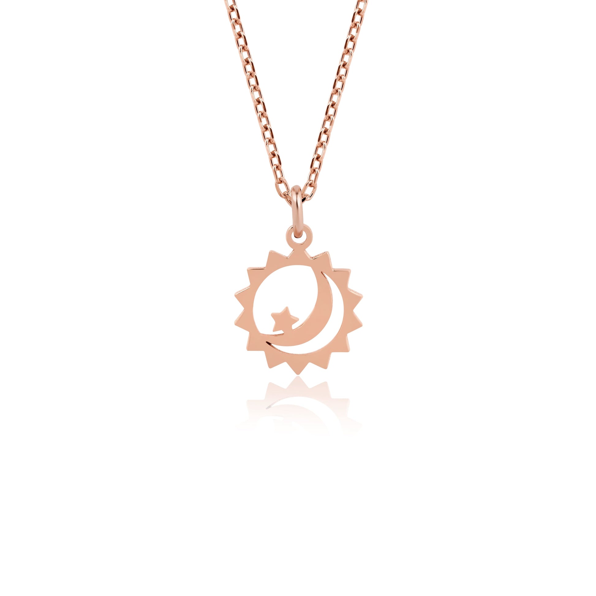 minimalist moon sun jewelry