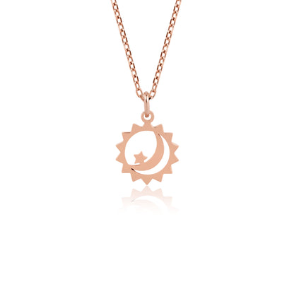 minimalist moon sun jewelry