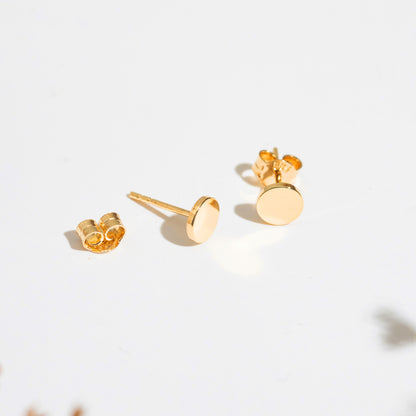 round gold studs