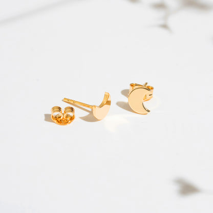 dainty moon studs