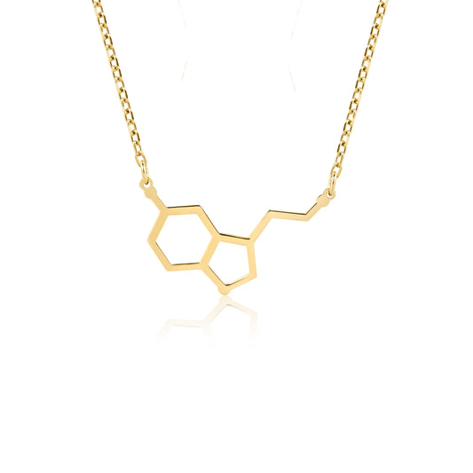 serotonin hormone chemistry charm pendant