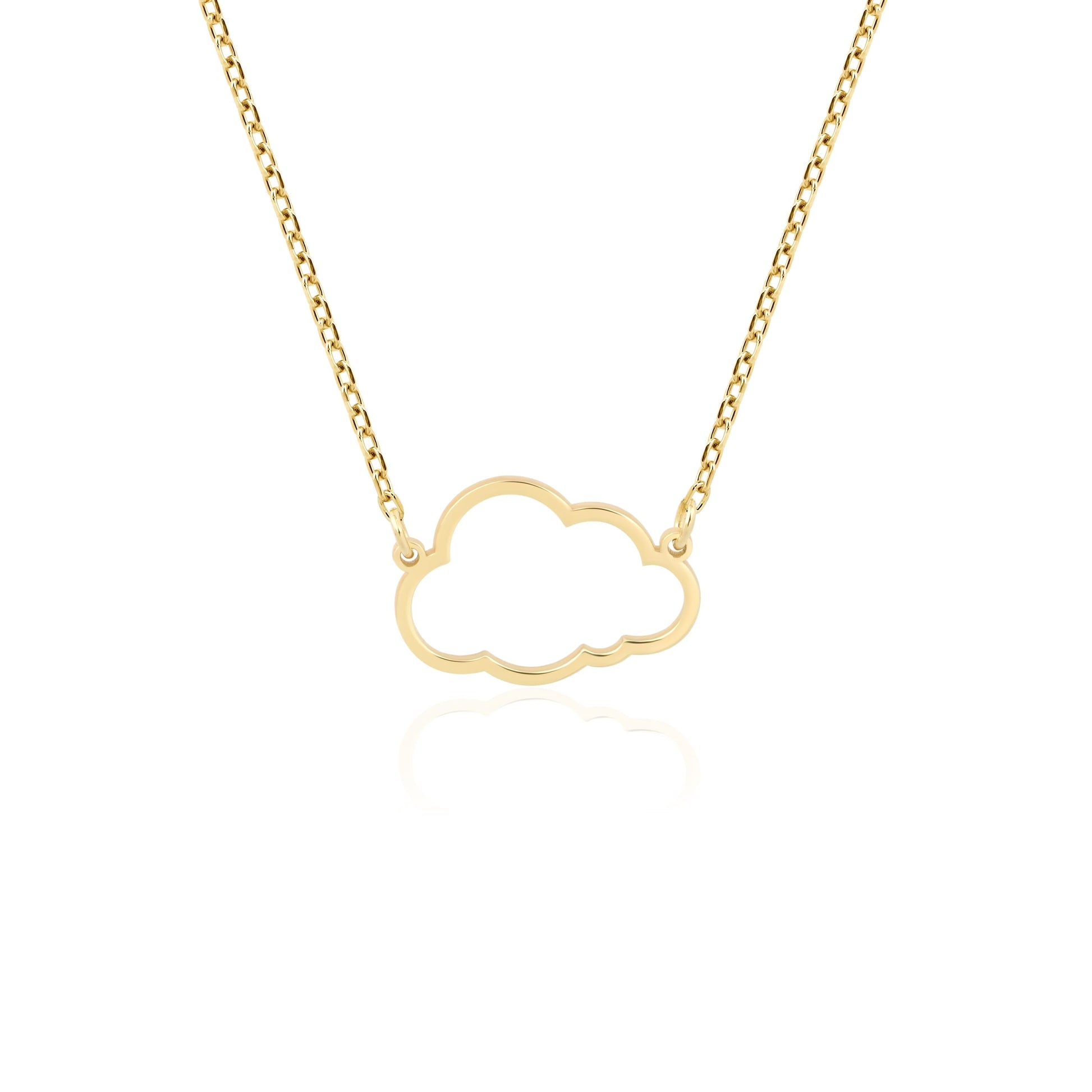 dainty gold cloud charm