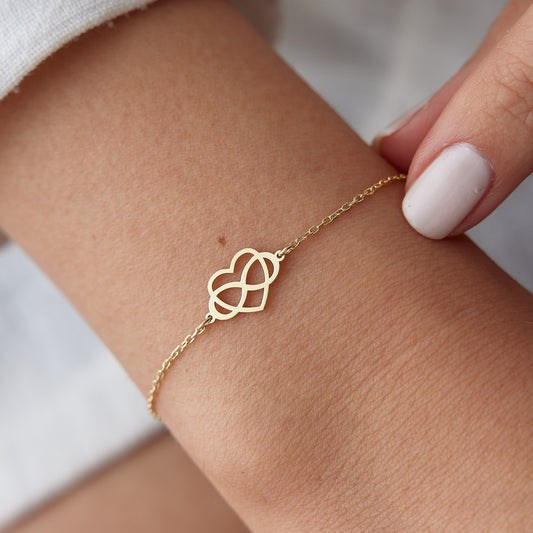 Heart Infinity Bracelet