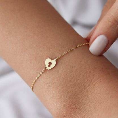 Heart Lock Bracelet