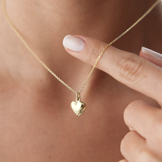 Puffed Heart Necklace