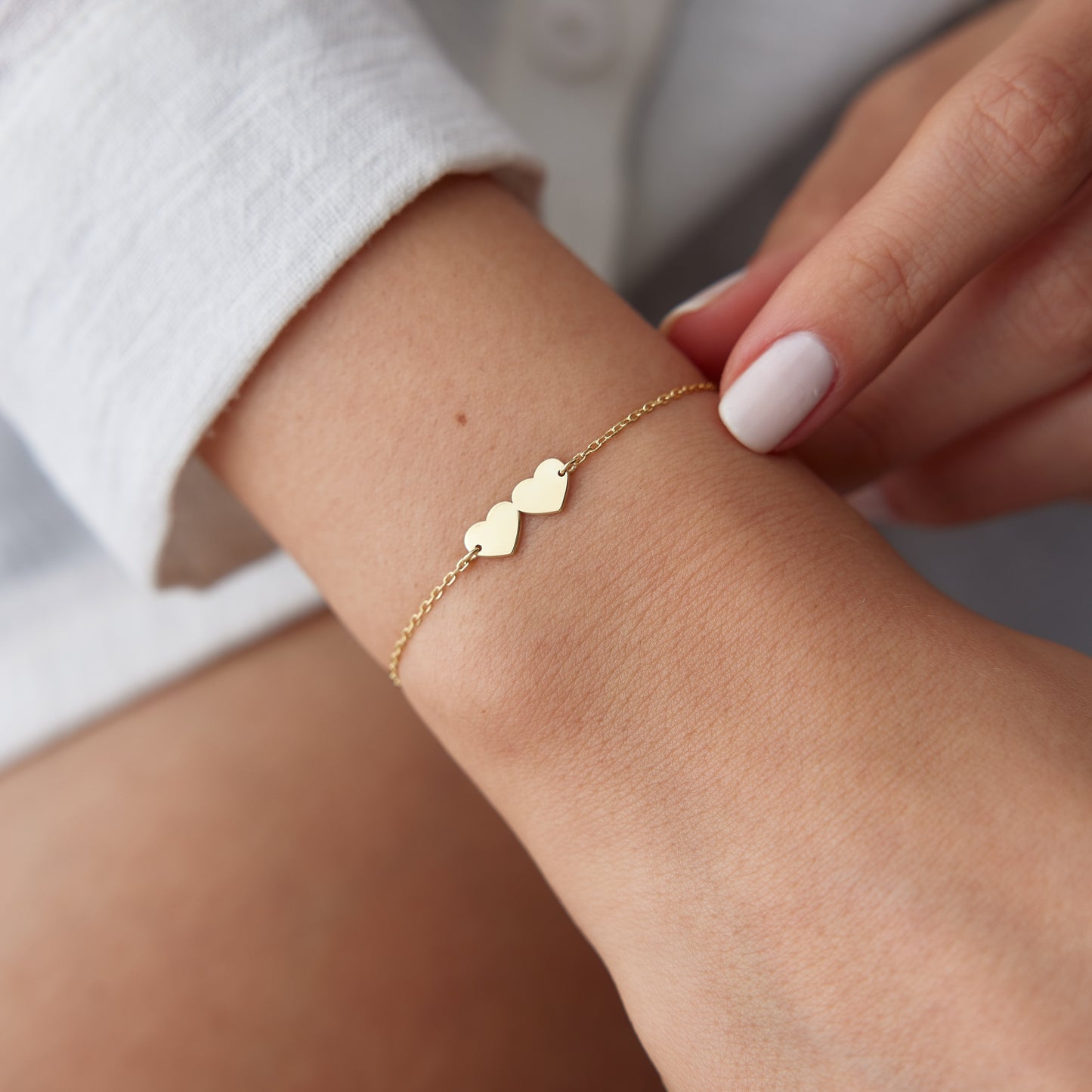 Double Heart Bracelet