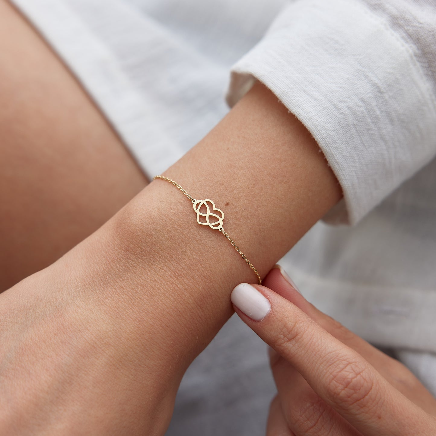 Heart Infinity Bracelet