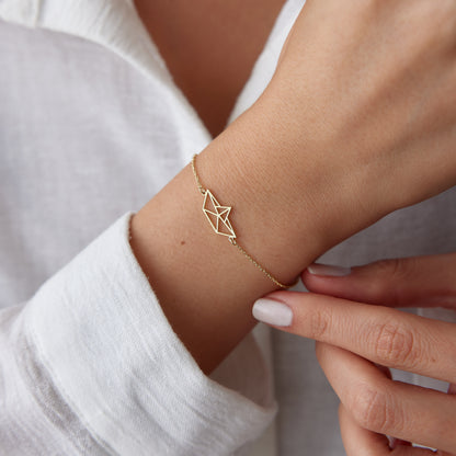 Origami Boat Bracelet
