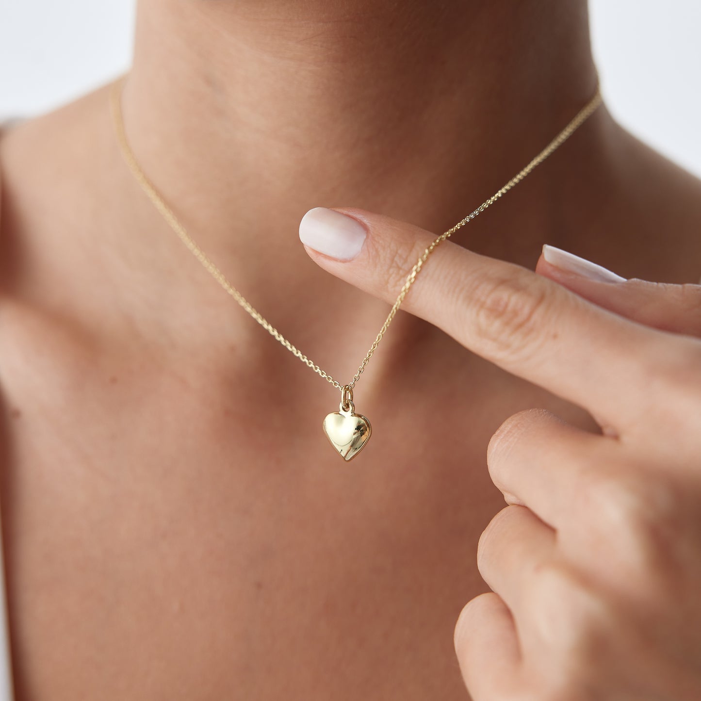 Puffed Heart Necklace