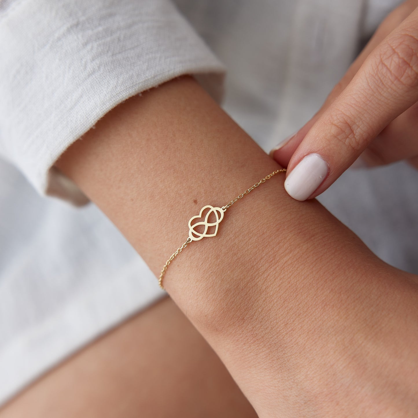 Heart Infinity Bracelet