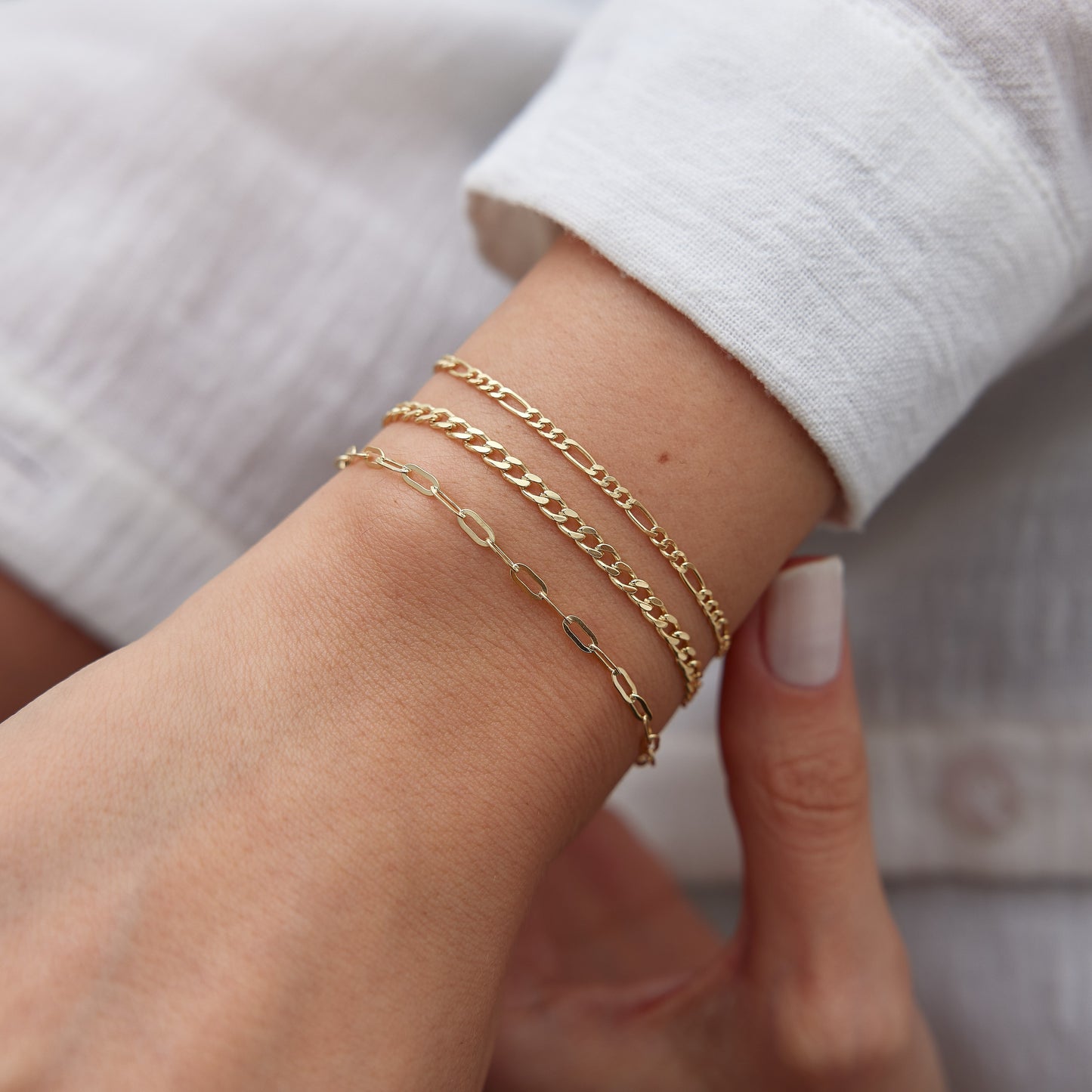 Figaro Chain Bracelet