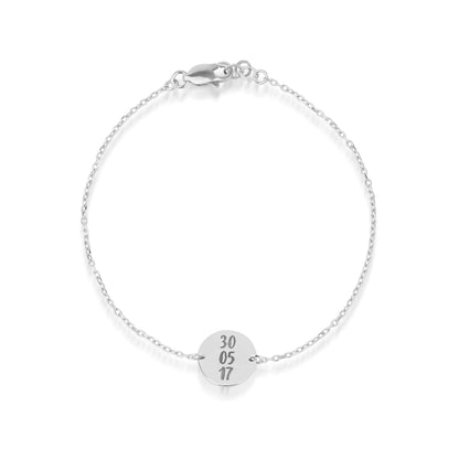 Engraved Date Bracelet – Gold Vermeil on Sterling Silver