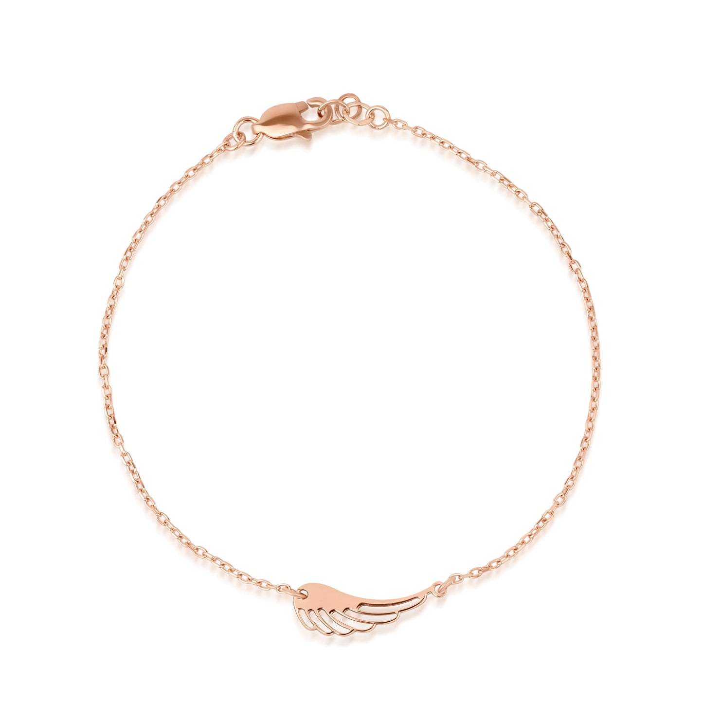 14K Gold Angel Wing Bracelet – Symbol of Protection & Guidance