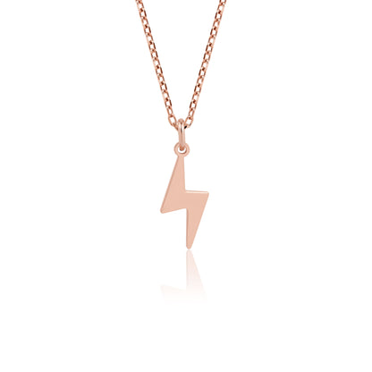 14K Gold Lightning Bold Necklace
