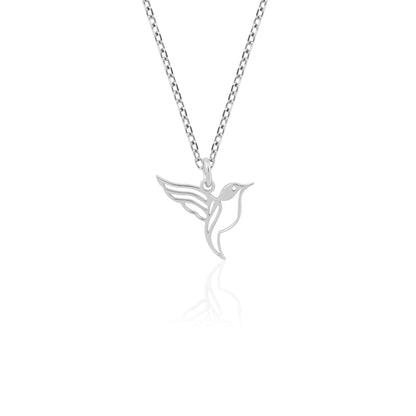 Hummingbird Necklace – Gold Vermeil on Sterling Silver Dainty Charm