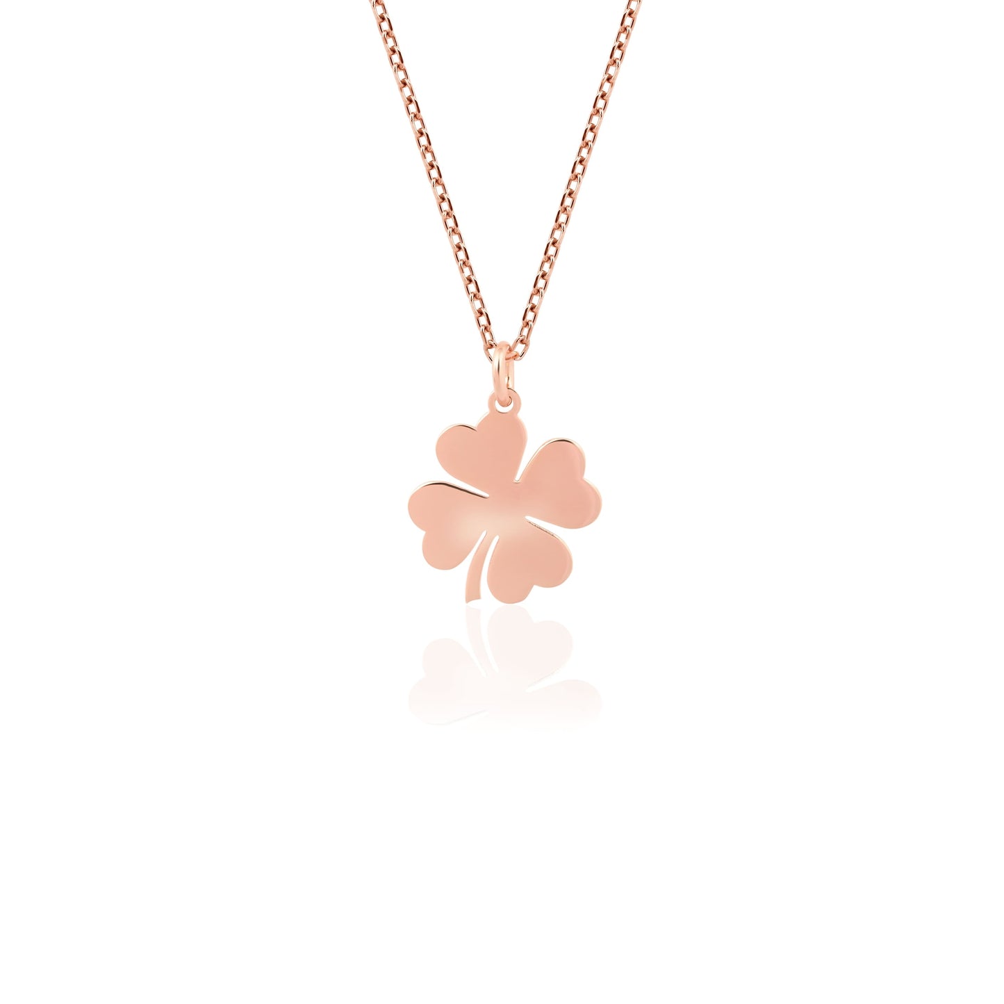 14K Gold Clover Necklace – Lucky Charm Jewelry