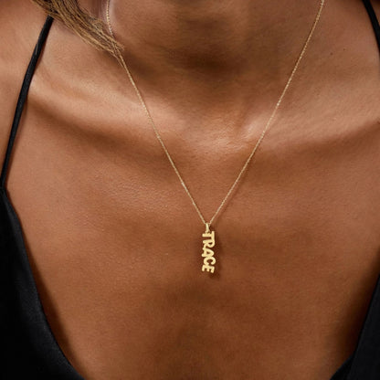Personalized Name Necklace – Gold Vermeil on Sterling Silver