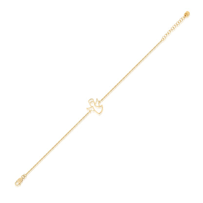 14K Gold Angel Bracelet