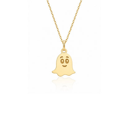 Ghost Necklace – Dainty Ghost Pendant