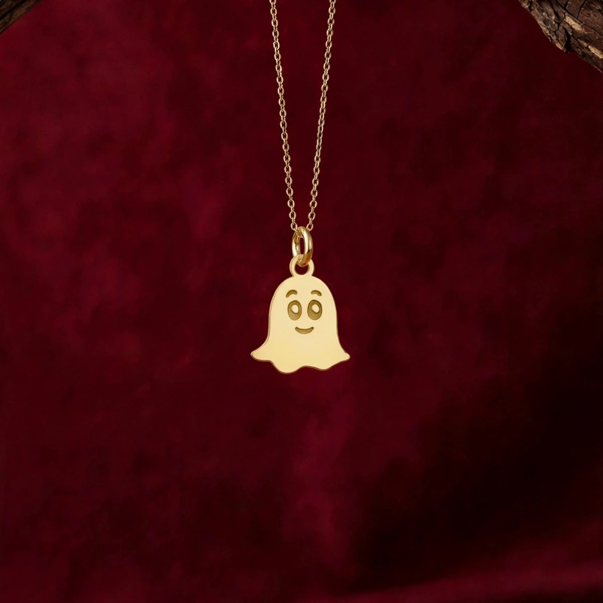 Ghost Necklace – Dainty Ghost Pendant