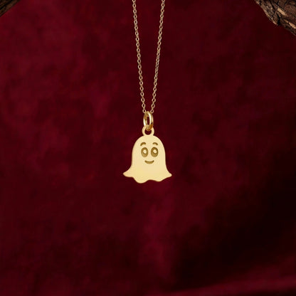 Ghost Necklace – Dainty Ghost Pendant